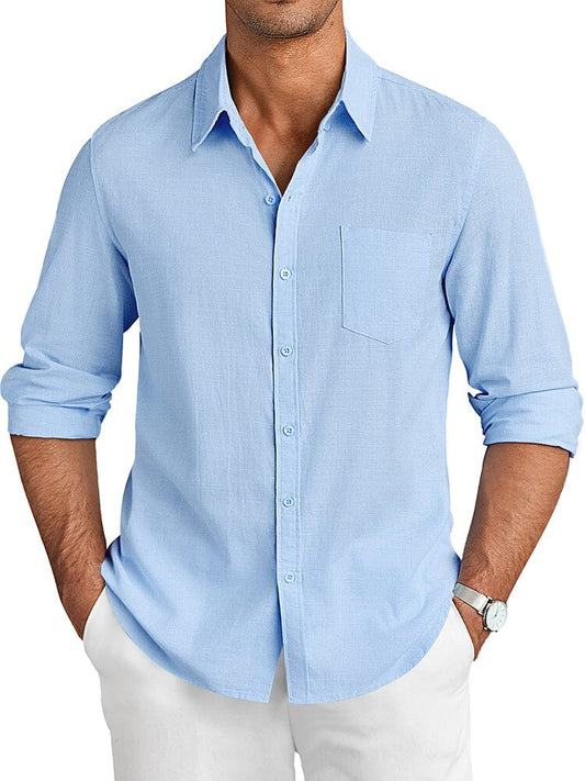 Casual Linen Textured Shirt