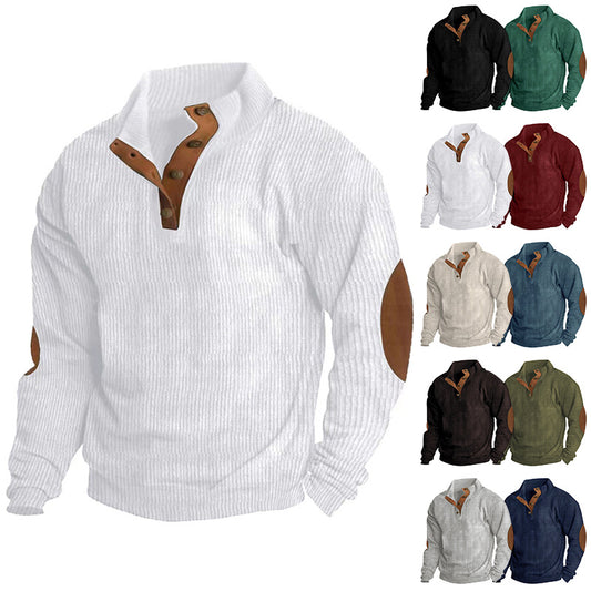 🔥Men's Outdoor Casual Stand Collar Long Sleeve Sweatshirt