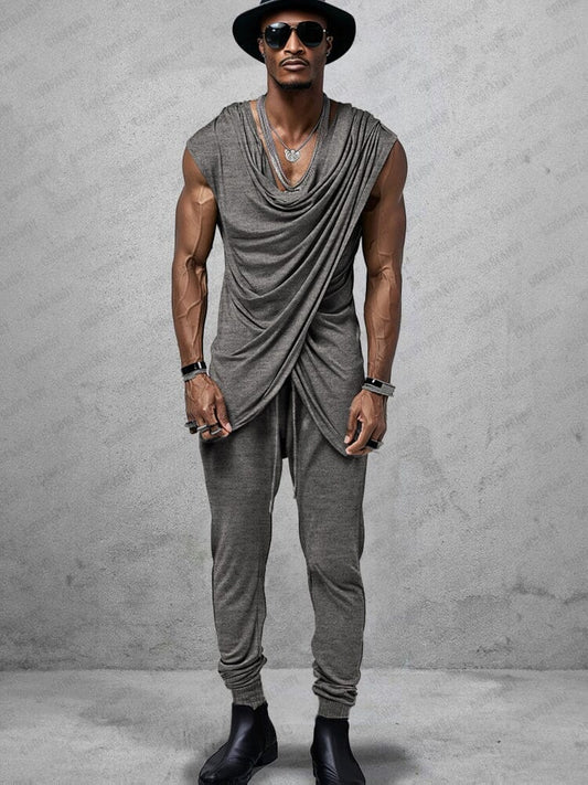 Stretch Crossover Top Pants Set