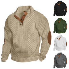 Men's  Long Sleeve Cashmere Sports Sweater