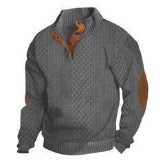 Men's  Long Sleeve Cashmere Sports Sweater