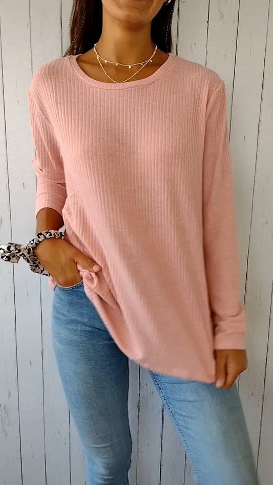 Women's Comfortable Crew Neck Button-down Top (Buy 2 Free Shipping)