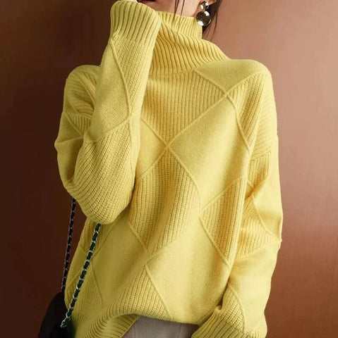 Women’s Cashmere Turtleneck Sweater – Elegance Meets Comfort