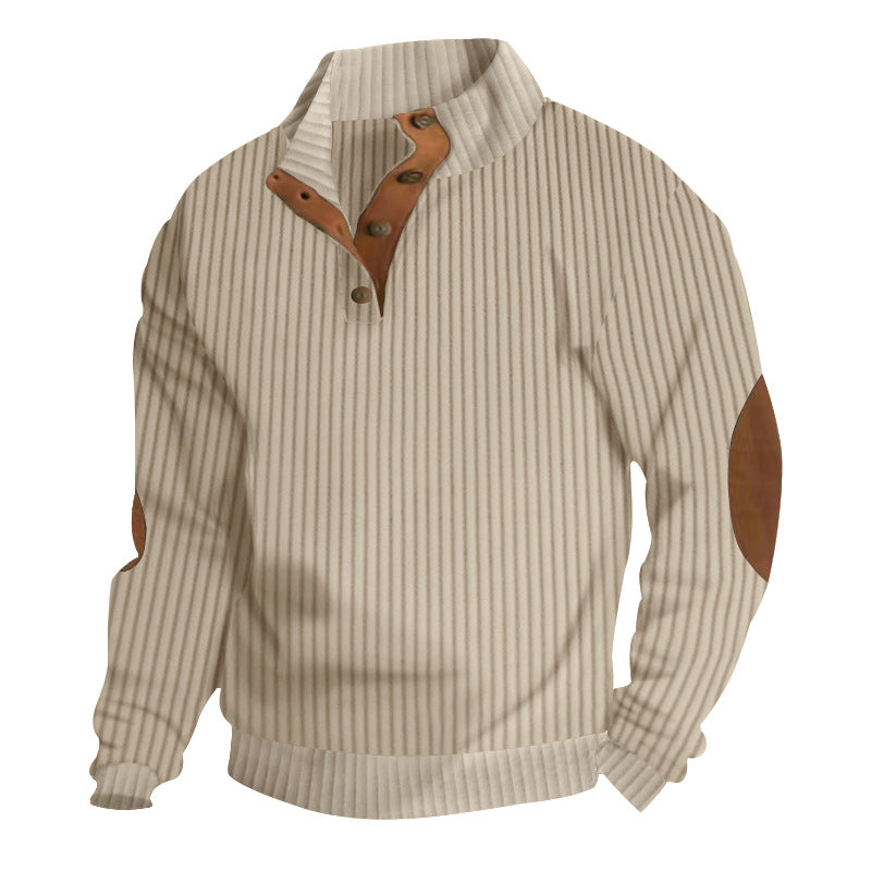 Men's Casual Fleece Pullovers  Hoodies Long Sleeve Sweaters
