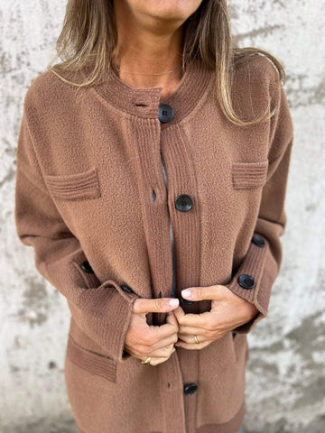 Women's Round Neck Autumn & Winter Casual Jacket