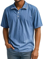 Men's Retro Daily Lapel Casual Short Sleeve POLO Shirt