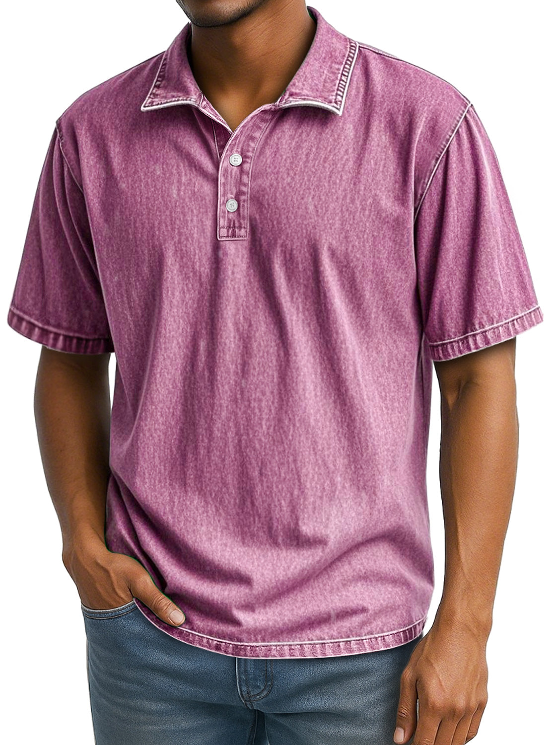 Men's Retro Daily Lapel Casual Short Sleeve POLO Shirt