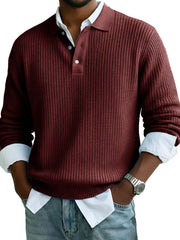Men's Stylish Casual Lapel Long-sleeved Polo Shirt