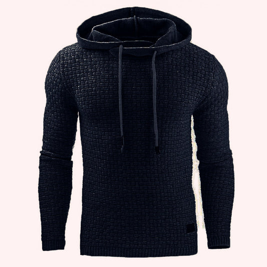 Long-sleeved Hooded Warm Colored Sweatshirt Coat
