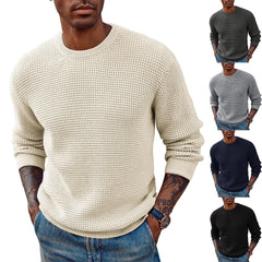Men's Retro Crew Neck Western Style Knitted Sweater Pullover