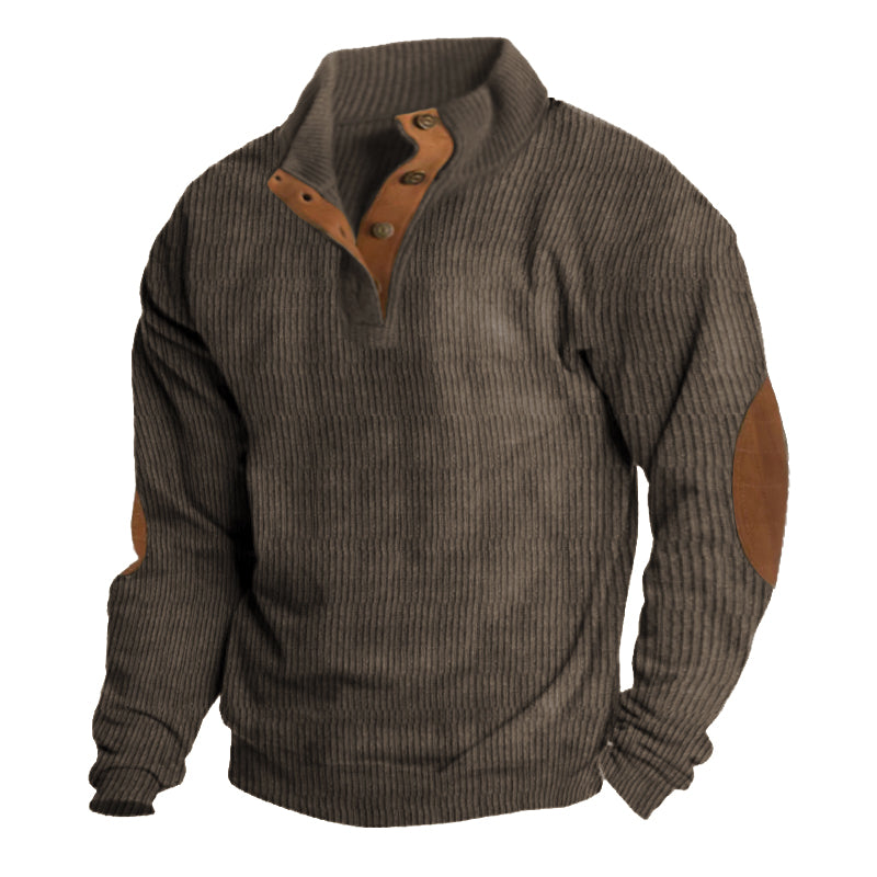 🔥Men's Outdoor Casual Stand Collar Long Sleeve Sweatshirt