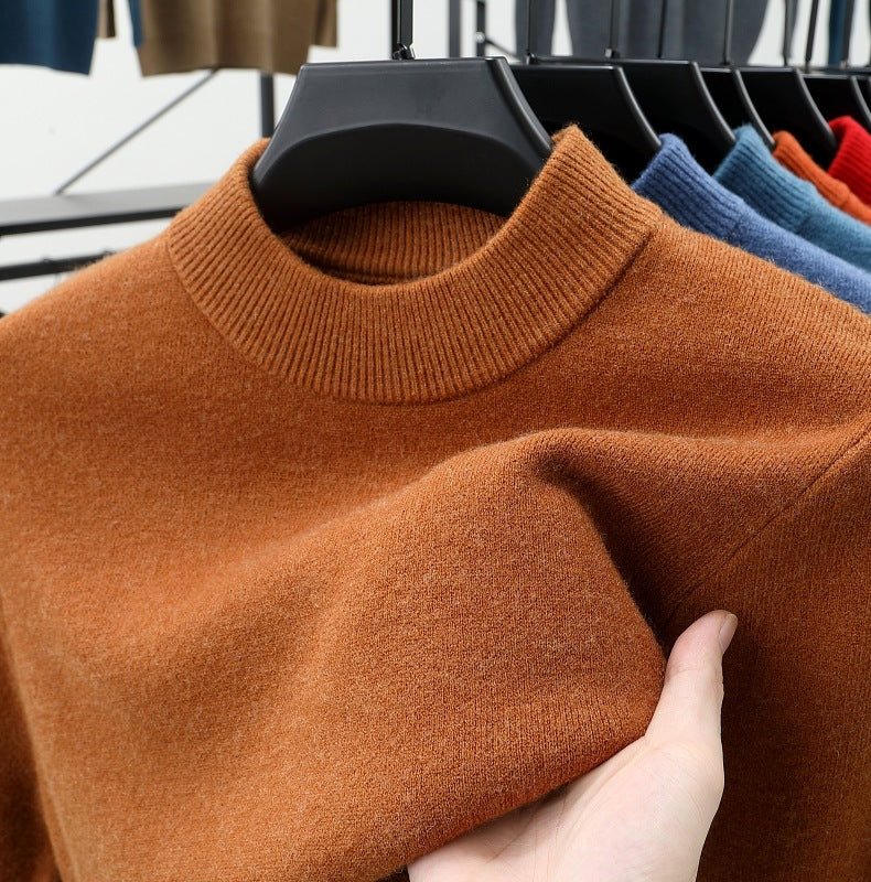 Men's Stand Collar Cashmere Warm Sweater
