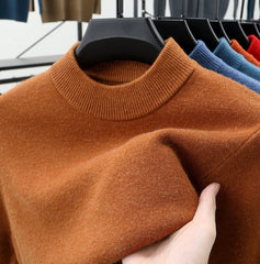 Men's Stand Collar Cashmere Warm Sweater