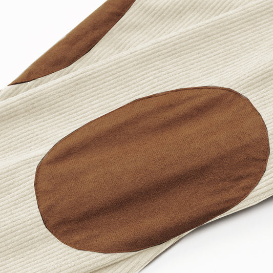 Men's Outdoor Casual Zip Polo Stand Collar Long Sleeve Sweatshirt Double Layer Lapel Fur Leather Collar Pullover