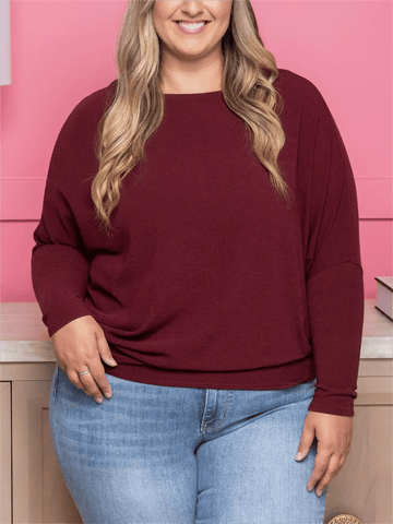 ❄️Winter Discount Frenzy Promotion-49% OFF-🌸Women's "Dreamy Knit" Boatneck Dolman Top