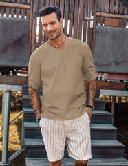 Cotton Linen Style Beach Shirt