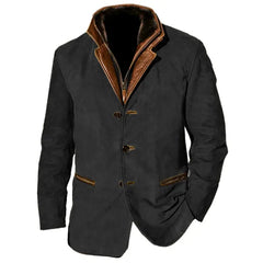 ⭐Last Day 70% Off-🔥Yellowstone Park Series - Men's Vintage Mid-Length Leather Jacket