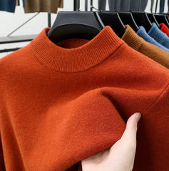 Men's Stand Collar Cashmere Warm Sweater