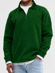 Men's Fashion Vintage Lapel Long Sleeve Polo Shirt
