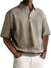 Men's Fashion Comfortable And Casual Lapel Short-sleeved Polo Shirt