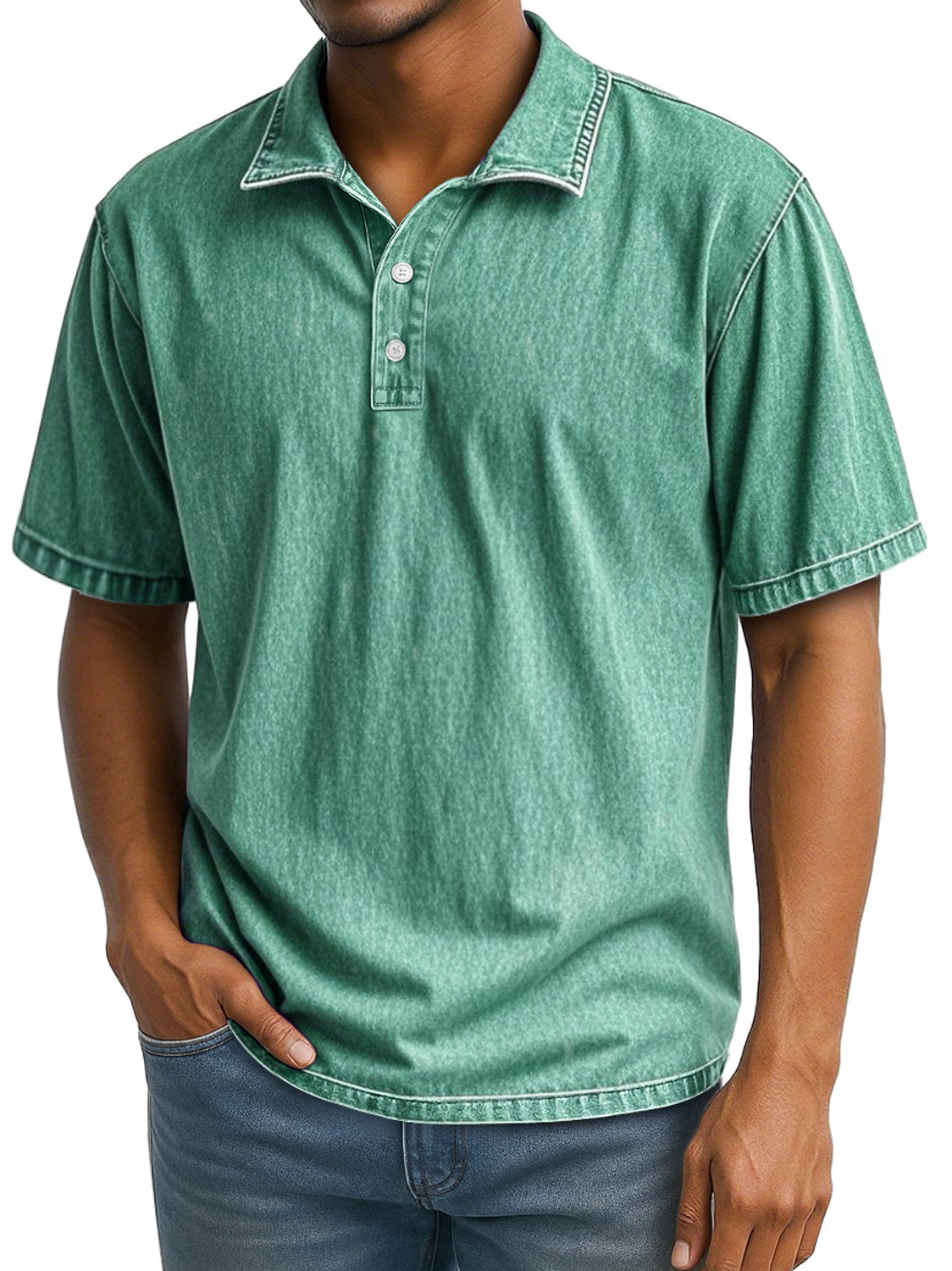Men's Retro Daily Lapel Casual Short Sleeve POLO Shirt
