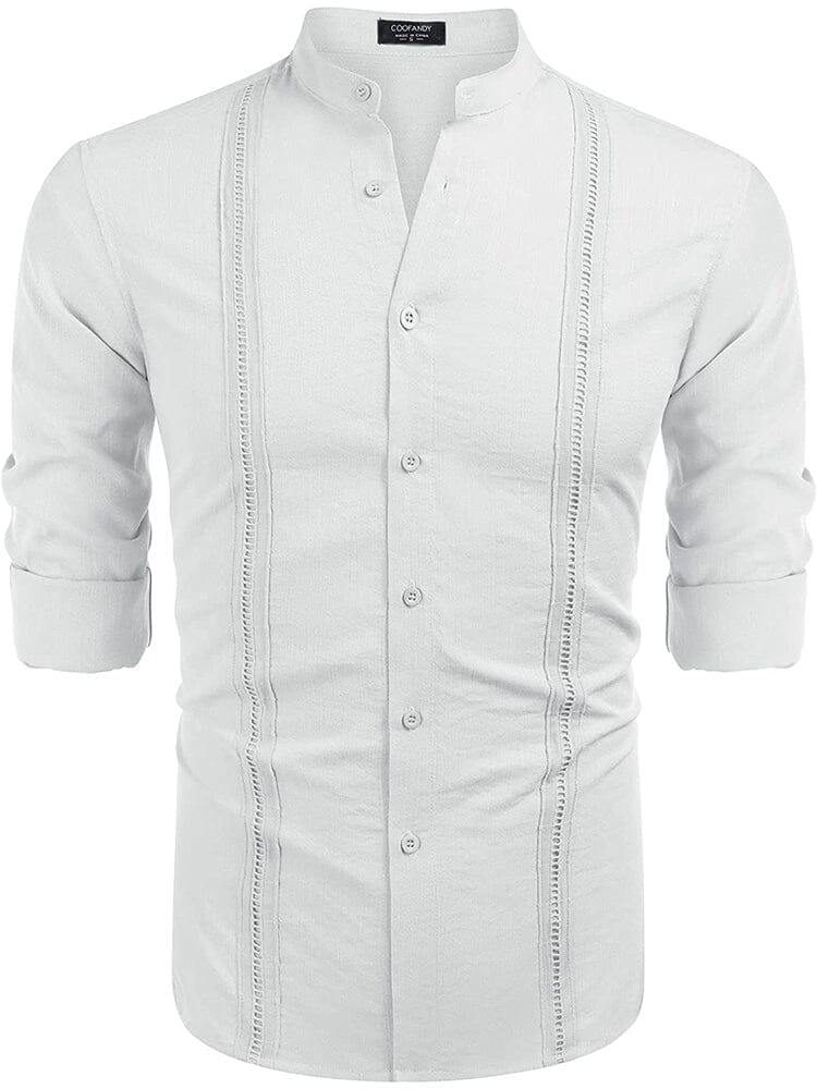 Embroidered Guayabera Linen Shirt