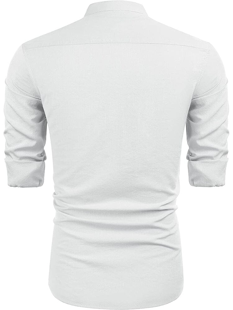 Embroidered Guayabera Linen Shirt