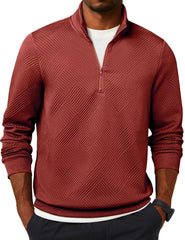 Fashionable Casual Quarter-zip Stand-up Collar Sweatshirt