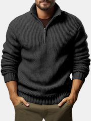 Men's Casual Loose Zipper Long-sleeved Sweater