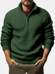 Men's Casual Loose Zipper Long-sleeved Sweater