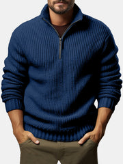 Men's Casual Loose Zipper Long-sleeved Sweater