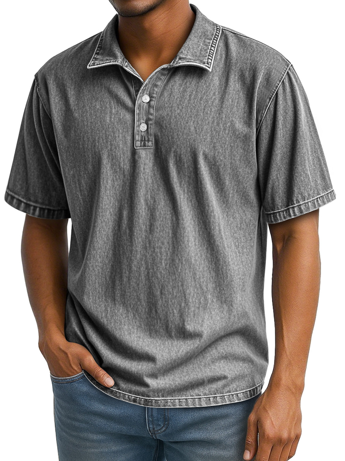Men's Retro Daily Lapel Casual Short Sleeve POLO Shirt