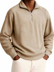 Men's Clothing Fashionable Casual Daily Stand-collar Long-sleeved Zipper Hoodie