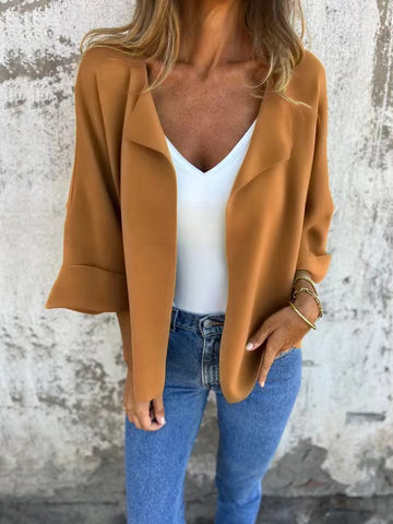 Women's Casual Faux Suede Cardigan