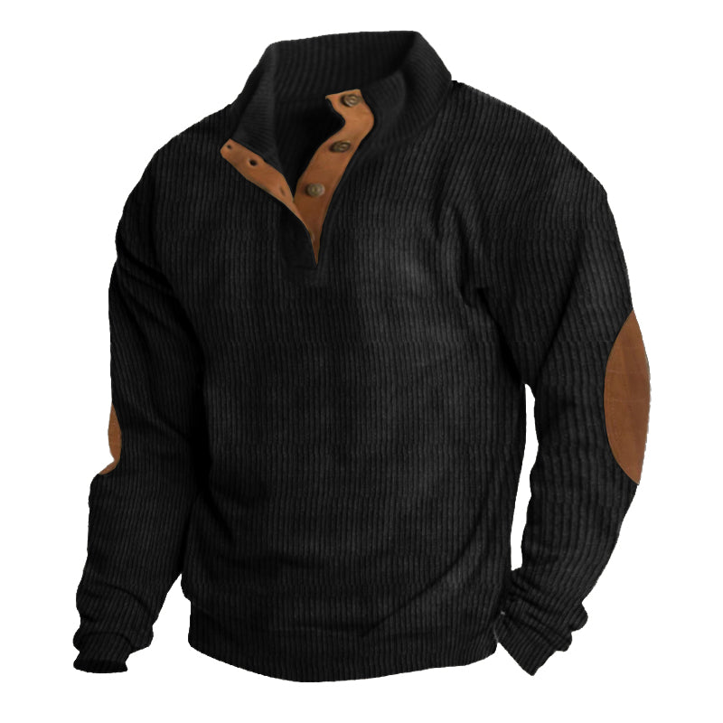 🔥Men's Outdoor Casual Stand Collar Long Sleeve Sweatshirt