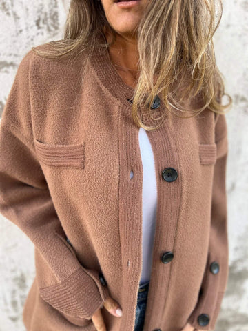 Women's Round Neck Autumn & Winter Casual Jacket