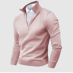 Men's Business Cashmere Outdoor Three-Quarter Zipper Sweater