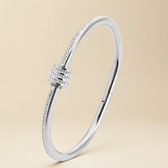 4-Piece Elegant Stainless Steel Bracelet Set,  Fashionable Classic Design