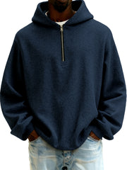 Men's Half-zip Pullover Hooded Sweatshirt