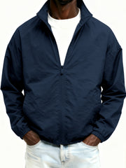 Outdoor Solid Color Zipper Jacket