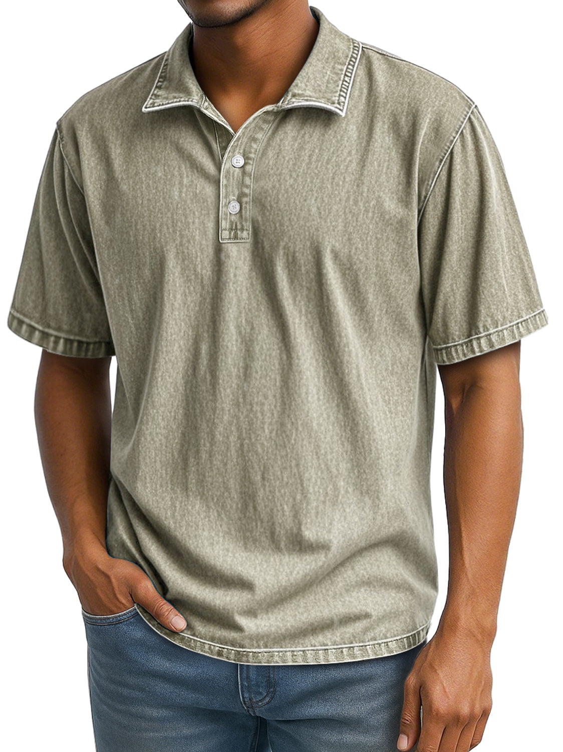 Men's Retro Daily Lapel Casual Short Sleeve POLO Shirt