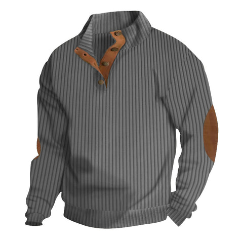Men's Casual Fleece Pullovers  Hoodies Long Sleeve Sweaters