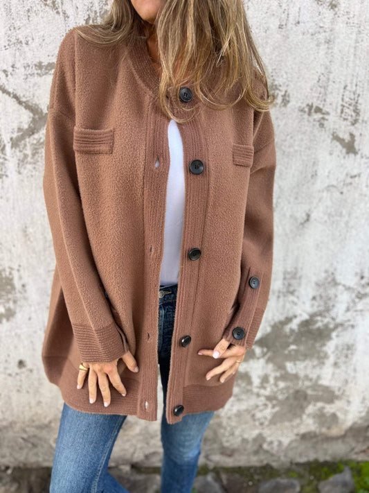 Women's Round Neck Autumn & Winter Casual Jacket