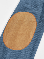 Autumn And Winter Corduroy Lapel Long-sleeved Polo Shirt Straight Pants Casual Suit