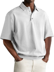 Men's Fashion Comfortable And Casual Lapel Short-sleeved Polo Shirt