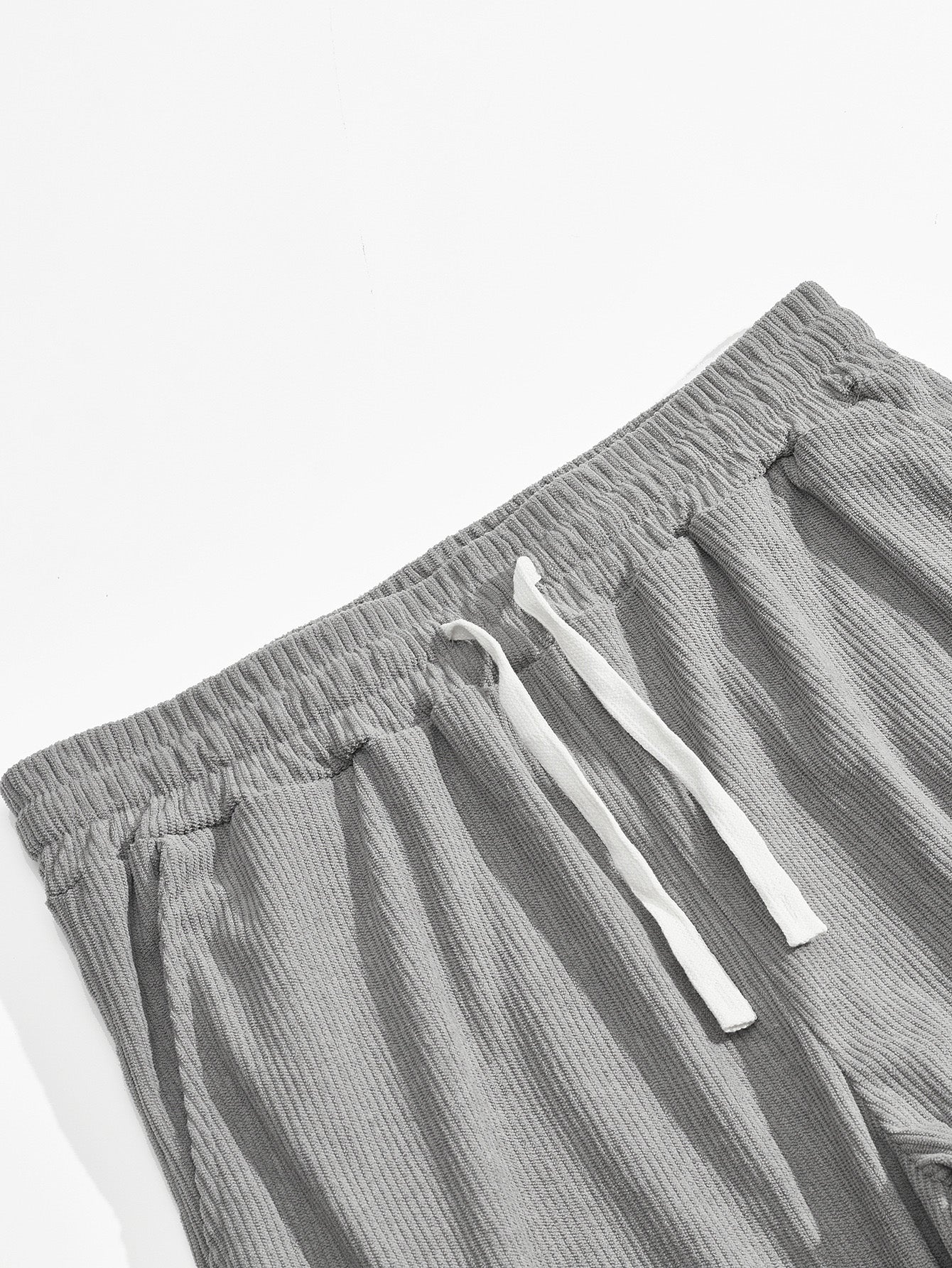 Autumn And Winter Corduroy Lapel Long-sleeved Polo Shirt Straight Pants Casual Suit