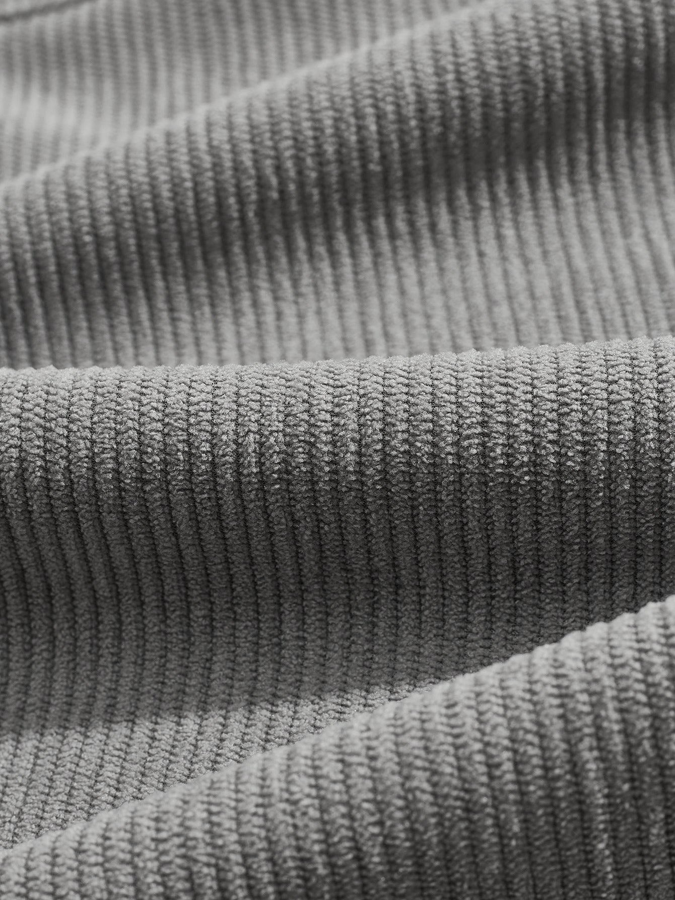 Autumn And Winter Corduroy Lapel Long-sleeved Polo Shirt Straight Pants Casual Suit