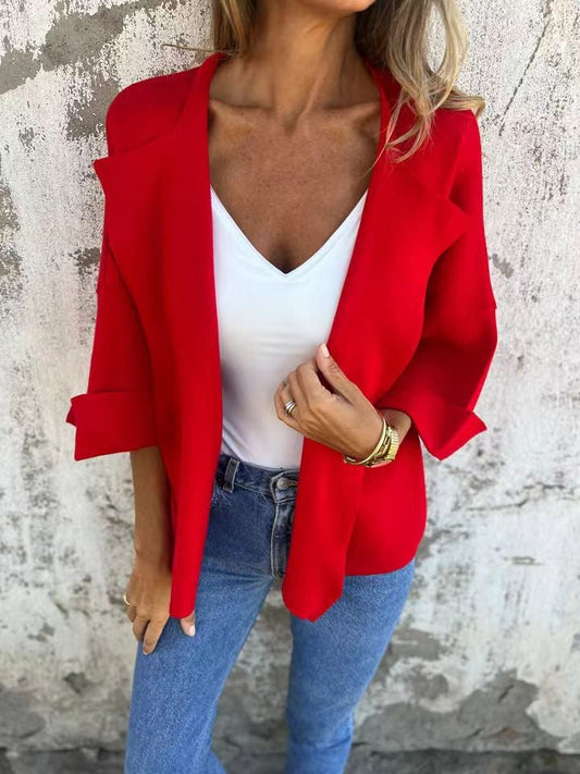 Women's Casual Faux Suede Cardigan