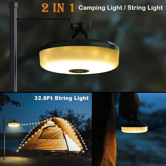 🔥Last Day 50% OFF✨Retractable Camping String Lights✨