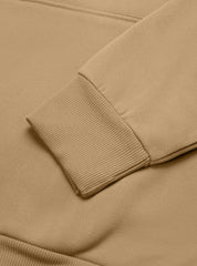 Autumn And Winter Men's Fleece Zipper Sweatshirt Fashionable Hoodie Multi-pocket Overalls Suit